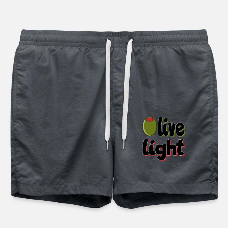 Olive LIght - Badeshorts - Anthrazit