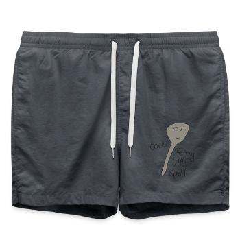 Come be my little Spoon - Badeshorts - Anthrazit - Vorne - AI Model Male 185 light (185cm)