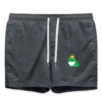 Sweet Frog Prince - Frog Prince Comic - Swim Trunks - anthracite - Front - AI Model Male 185 light (185cm)