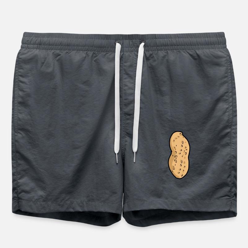 Peanut Nut Nuts Food Peanuts - Swim Trunks - anthracite