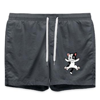 Kitten cat cats - Swim Trunks - anthracite - Front - AI Model Male 185 light (185cm)