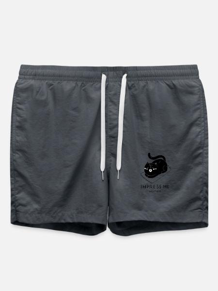 Frechte Cats Funny Cool Black Cat Presente - Bañador - antracita