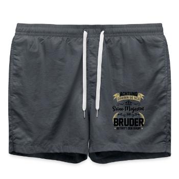 Achtung erheben sie sich seine Majestät der Bruder - Badeshorts - Anthrazit - Vorne - AI Model Male 185 light (185cm)