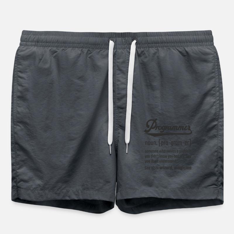 Programmer Programmierer noun Nomen Definition - Badeshorts - Anthrazit