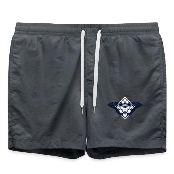 Papillon avec crâne sur les ailes - Short de bain - charbon - Devant - AI Model Male 185 light (185cm)