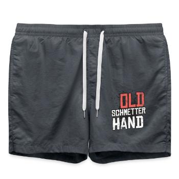 Old Schmetterhand Tennis Schmetter Hand - Badeshorts - Anthrazit - Vorne - AI Model Male 185 light (185cm)