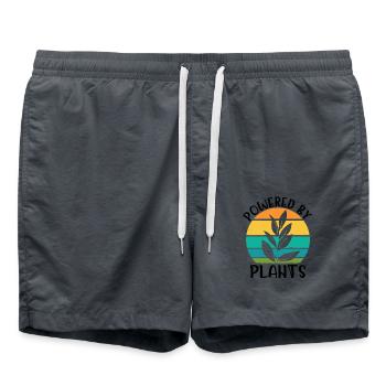 Propulsé par des plantes Vegan Vegan Vegan - Short de bain - charbon - Devant - AI Model Male 185 light (185cm)