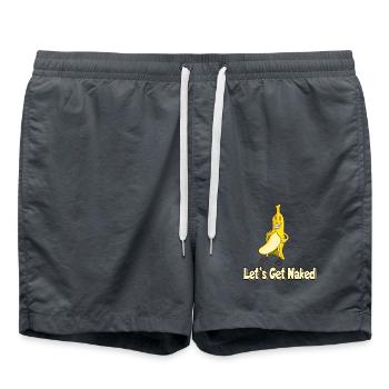 Banana Naked Let's Get Nacked - Swim Trunks - anthracite - Front - AI Model Male 185 light (185cm)