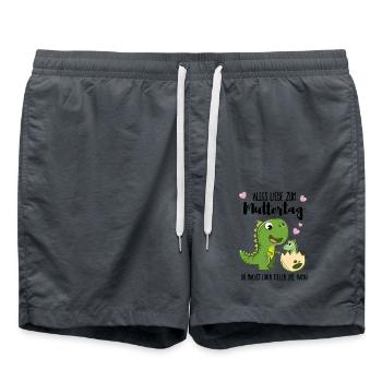 Alles Liebe zum Muttertag - Badeshorts - Anthrazit - Vorne - AI Model Male 185 light (185cm)