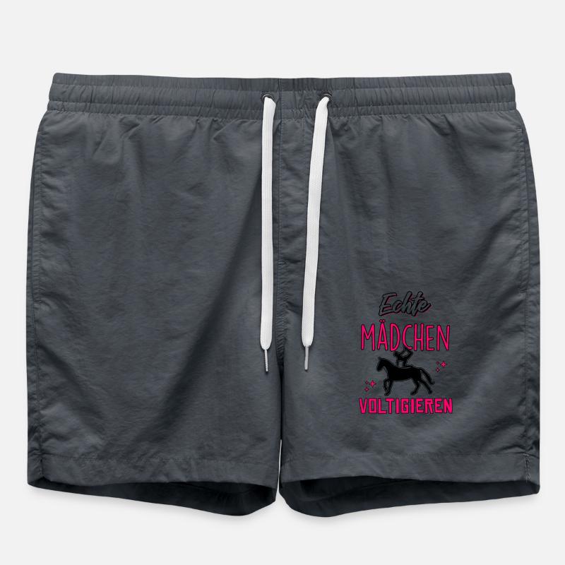 Echte Mädchen Voltigieren - Badeshorts - Anthrazit