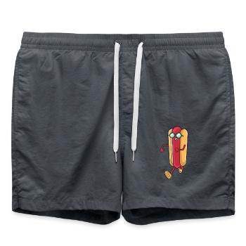 Hot Dog saucisse saucisse course lunettes de course - Short de bain - charbon - Devant - AI Model Male 185 light (185cm)