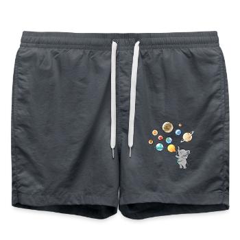 Planète la plus ensoleillée Elephant Ballons - Short de bain - charbon - Devant - AI Model Male 185 light (185cm)