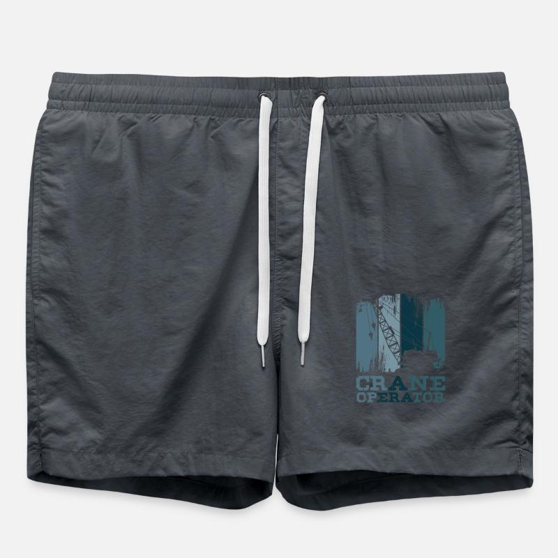 Crane operator - Swim Trunks - anthracite