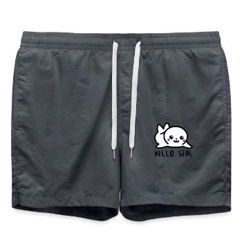 Hello Seal - Swim Trunks - anthracite - Front - AI Model Male 185 light (185cm)