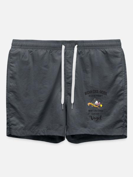 Wenn der Geier ausstirbt, bist du der hässlichste - Badeshorts - Anthrazit