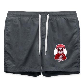 Gangster squelette latino : Streetstyle Underworld - Short de bain - charbon - Devant - AI Model Male 185 light (185cm)