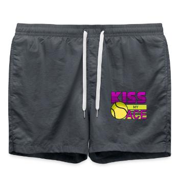 Tennis, tennis balle de tennis, tennis tennis court - Short de bain - charbon - Devant - AI Model Male 185 light (185cm)