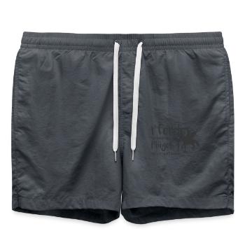 süßes Pferd Geschenk Pferde reiten pony - Badeshorts - Anthrazit - Vorne - AI Model Male 185 light (185cm)