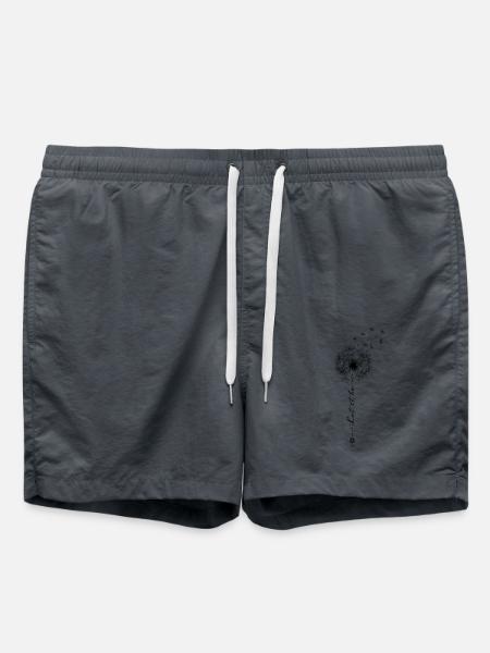 Let It Pusteblume Tattoo Be Pusten Dandelion Just - Badeshorts - Anthrazit