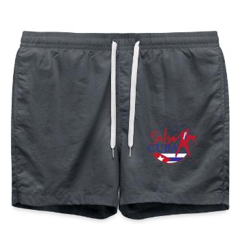 Salsa, Salsa Salsa Dance, danse - Short de bain - charbon - Devant - AI Model Male 185 light (185cm)