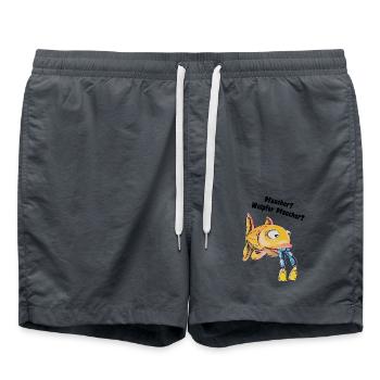 Taucher - Welcher Taucher - Badeshorts - Anthrazit - Vorne - AI Model Male 185 light (185cm)