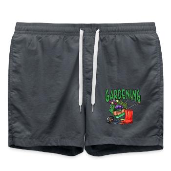 Garden Friends Nursery Nature Gift - Swim Trunks - anthracite - Front - AI Model Male 185 light (185cm)