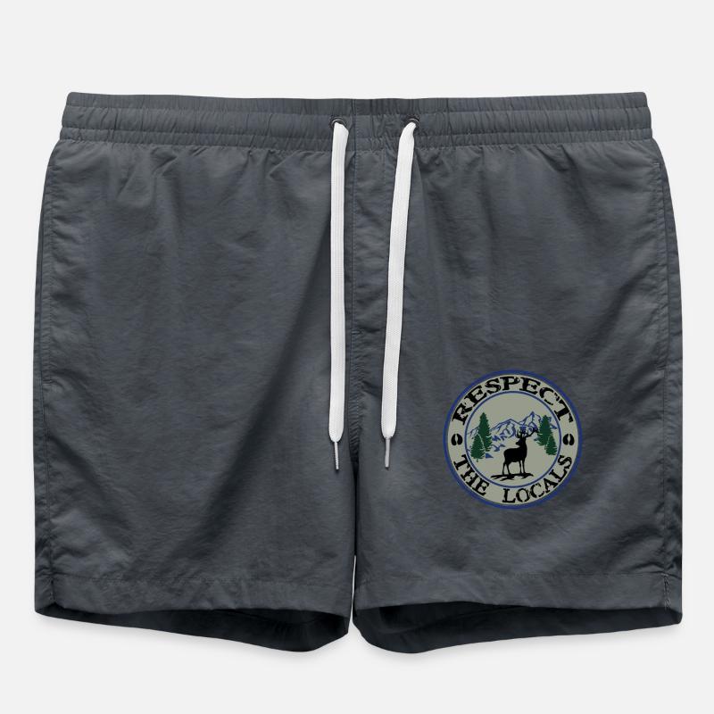 Deer conservation - Swim Trunks - anthracite