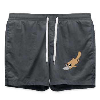 platypus - Swim Trunks - anthracite - Front - AI Model Male 185 light (185cm)