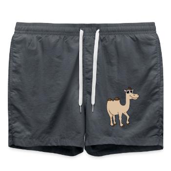 Chameau mignon - Short de bain - charbon - Devant - AI Model Male 185 light (185cm)