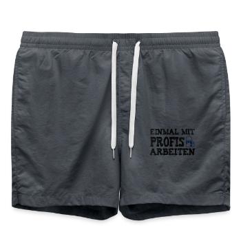 Profis Maler - Badeshorts - Anthrazit - Vorne - AI Model Male 185 light (185cm)