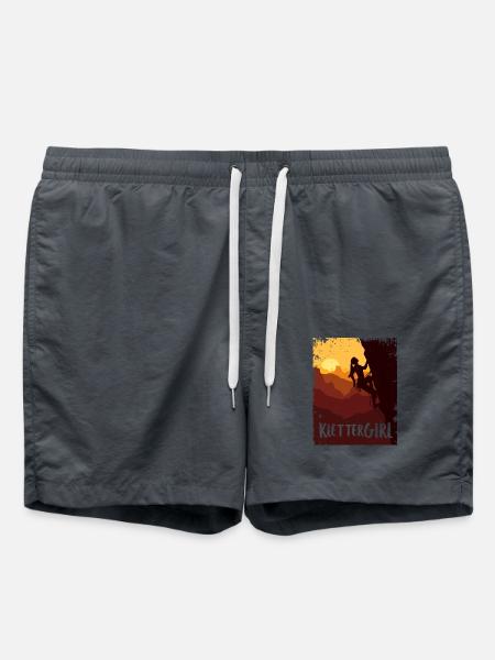Escalade escalade fille alpiniste - Short de bain - charbon