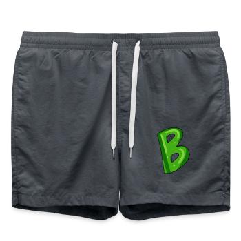 B - Badeshorts - Anthrazit - Vorne - AI Model Male 185 light (185cm)