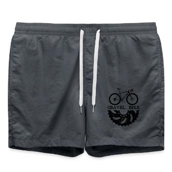 conception d'un vélo de gravier - Short de bain - charbon - Devant - AI Model Male 185 light (185cm)