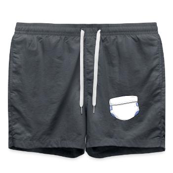 Baby diapers - Swim Trunks - anthracite - Front - AI Model Male 185 light (185cm)