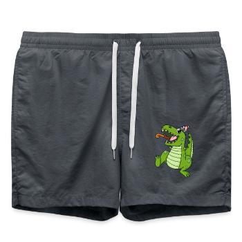 Fête des dinosaures - Short de bain - charbon - Devant - AI Model Male 185 light (185cm)