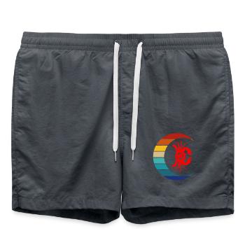 Sternzeichen Krebs - Badeshorts - Anthrazit - Vorne - AI Model Male 185 light (185cm)