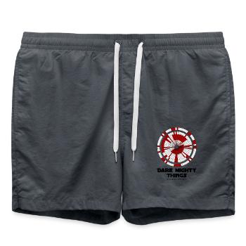 Dare Mighty Things Perseverance Mars Rover Landing - Swim Trunks - anthracite - Front - AI Model Male 185 light (185cm)