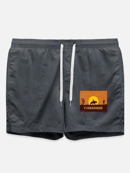 Fjordpferd Texas - Badeshorts - Anthrazit