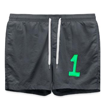 1 - Short de bain - charbon - Devant - AI Model Male 185 light (185cm)