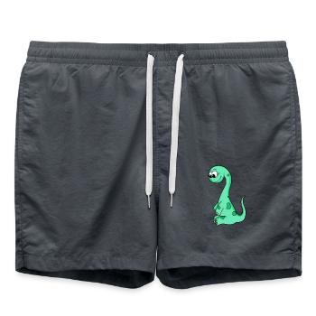Bébé dinosaure - Short de bain - charbon - Devant - AI Model Male 185 light (185cm)