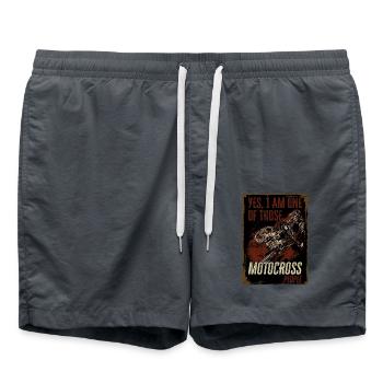 Motorcross - Swim Trunks - anthracite - Front - AI Model Male 185 light (185cm)