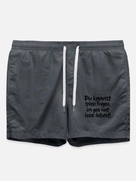Kannst fragen - Badeshorts - Anthrazit