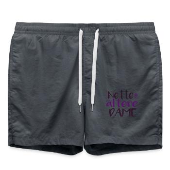 Nette alte Dame - Badeshorts - Anthrazit - Vorne - AI Model Male 185 light (185cm)