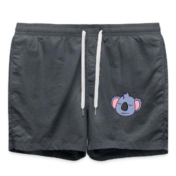 Tête de Koala - Short de bain - charbon - Devant - AI Model Male 185 light (185cm)