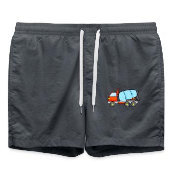 Construction construction construction - Short de bain - charbon - Devant - AI Model Male 185 light (185cm)