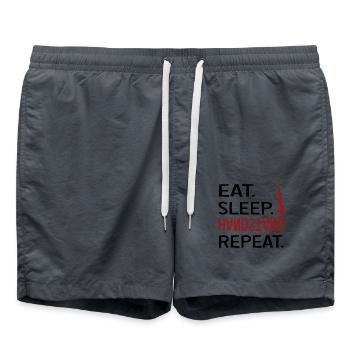 Eat sleep Stand - Short de bain - charbon - Devant - AI Model Male 185 light (185cm)