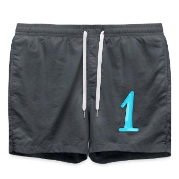 1 - Badeshorts - Anthrazit - Vorne - AI Model Male 185 light (185cm)