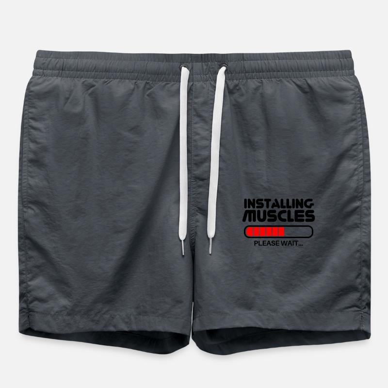 Installing Muscles - Swim Trunks - anthracite