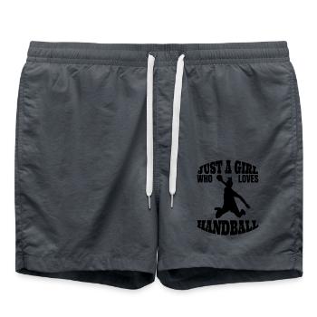 Handballerin Frauenhandball Handball Mädchen Damen - Badeshorts - Anthrazit - Vorne - AI Model Male 185 light (185cm)