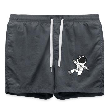 Motif de l’astronaute - Short de bain - charbon - Devant - AI Model Male 185 light (185cm)